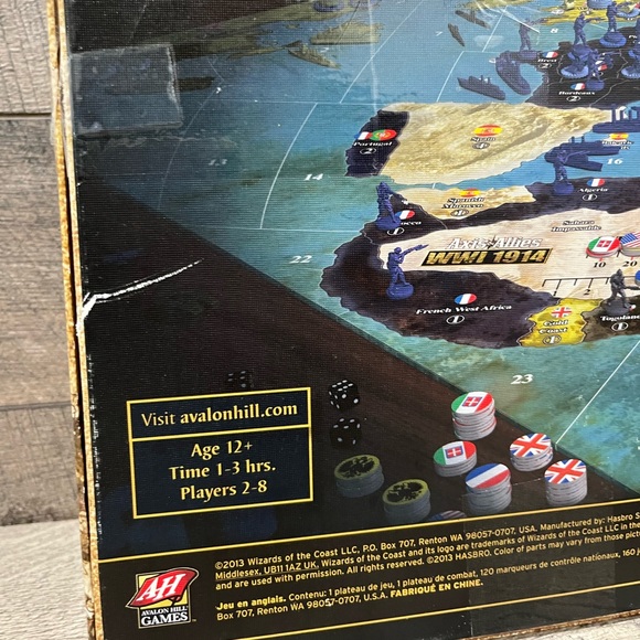 Axis & Allies WWI 1914 World War I Avalon Hill Board Game COMPLETE With extras - Picture 13 of 15